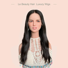 Load image into Gallery viewer, Lebeauty Hair Natural Brown Lace Top Wigs Slavic Hair Jewish Wig Wave Kosher Wigs