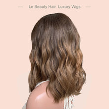 Load image into Gallery viewer, Lebeauty Hair Ombre Color Wigs Lace Top Wigs European Jewish Wig Wave Kosher Wigs
