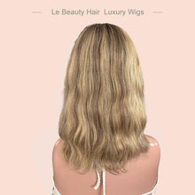 Load image into Gallery viewer, Lebeauty Hair Dark Blonde Color Wigs Lace Top Wigs European Jewish Wig Wave Kosher Wigs