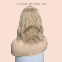 Load image into Gallery viewer, Lebeauty Hair Luxury Blonde Color With Dark Root Wigs Lace Top Wigs European Hair Jewish Wig Kosher Wigs