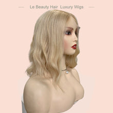 Load image into Gallery viewer, Lebeauty Hair Luxury Blonde Color With Dark Root Wigs Lace Top Wigs European Hair Jewish Wig Kosher Wigs