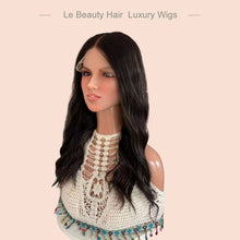Load image into Gallery viewer, Lebeauty Hair Luxury Natural Black With Highlight Color Wigs Lace Top Wigs Europen Hair Jewish Wig Kosher Wigs