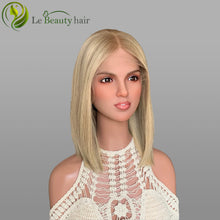 Load image into Gallery viewer, Lebeauty Hair Gorgeous Blonde With Lowlight Lace Top Wigs European Jewish Wig In Stock