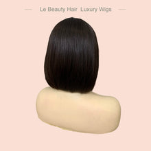 Load image into Gallery viewer, Natural Black Color Jewish Wigs European Virgin Hair Lace Top Wig