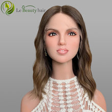 Load image into Gallery viewer, Lebeauty Hair Ombre Color Wigs Lace Top Wigs European Jewish Wig Wave Kosher Wigs