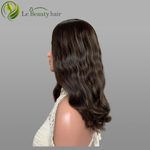 Load image into Gallery viewer, Silk Top Wig Jewish Kosher Skin Base European Hair Wave With Highlights Top Quality Hair