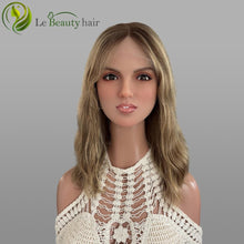 Load image into Gallery viewer, Lebeauty Hair Dark Blonde Color Wigs Lace Top Wigs European Jewish Wig Wave Kosher Wigs