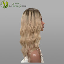 Load image into Gallery viewer, Human Hair Silk Top Topper Blonde Color Brazilian Hair 8x8 Inch Size