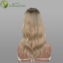 Load image into Gallery viewer, Human Hair Silk Top Topper Blonde Color Brazilian Hair 8x8 Inch Size