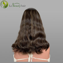 Load image into Gallery viewer, Silk Top Wig Jewish Kosher Skin Base European Hair Wave With Highlights Top Quality Hair