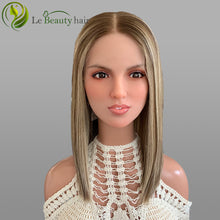 Load image into Gallery viewer, Lebeauty Hair Gorgeous Highlights Brown Bleached Konts Wigs Lace Top Wigs European Jewish Wig