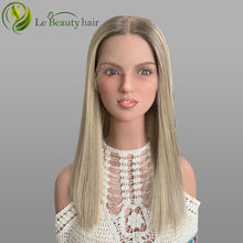 Load image into Gallery viewer, Lebeauty Hair Gorgeous Buttery Blonde With Subtle Lowlights Full Hand Tied Wigs European Lace Top Wigs Jewish Wig