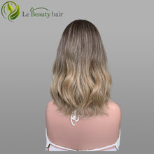 Load image into Gallery viewer, Blonde Color Wave Lace Top Wig Swiss Lace Brazilian Human Hair