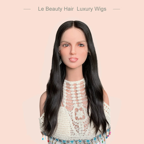 Lebeauty Hair Natural Brown Lace Top Wigs Slavic Hair Jewish Wig Wave Kosher Wigs