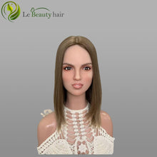 Load image into Gallery viewer, Lebeauty Hair Luxury Blonde Color Silk Top Slavic Hair Jewish Topper Straight Silk Toppers