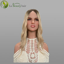 Load image into Gallery viewer, Human Hair Silk Top Topper Blonde Color Brazilian Hair 8x8 Inch Size