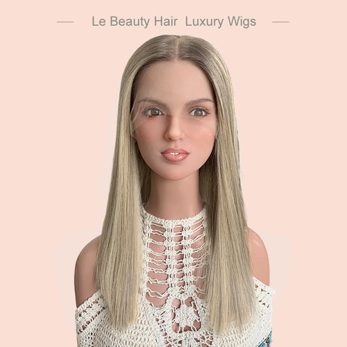Lebeauty Hair Gorgeous Buttery Blonde With Subtle Lowlights Full Hand Tied Wigs European Lace Top Wigs Jewish Wig