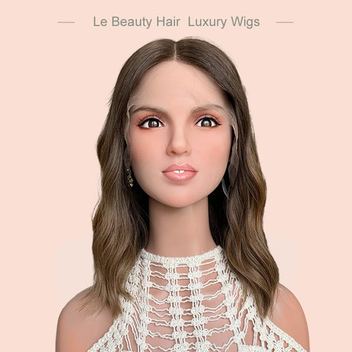 Lebeauty Hair Ombre Color Wigs Lace Top Wigs European Jewish Wig Wave Kosher Wigs