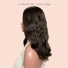 Load image into Gallery viewer, Silk Top Wig Jewish Kosher Skin Base European Hair Wave With Highlights Top Quality Hair