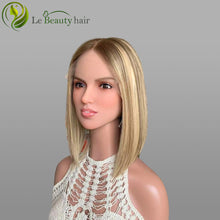 Load image into Gallery viewer, Lebeauty Hair Gorgeous Blonde With Lowlight Lace Top Wigs European Jewish Wig In Stock