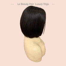 Load image into Gallery viewer, Natural Black Color Jewish Wigs European Virgin Hair Lace Top Wig
