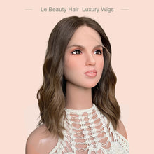 Load image into Gallery viewer, Lebeauty Hair Ombre Color Wigs Lace Top Wigs European Jewish Wig Wave Kosher Wigs