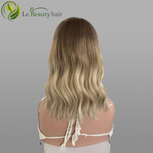 Load image into Gallery viewer, Lebeauty Hair Gorgeous Ombre Blonde Color Wigs Lace Top Wigs European One Time Wave Jewish Wig