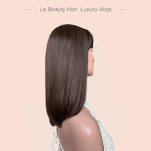 Load image into Gallery viewer, Slavic Hair Silk Top Wig Unprocessed Virgin Hair Natural Brown Color Skin Base Jewish Wig