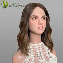 Load image into Gallery viewer, Lebeauty Hair Ombre Color Wigs Lace Top Wigs European Jewish Wig Wave Kosher Wigs