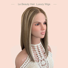 Load image into Gallery viewer, Lebeauty Hair Gorgeous Highlights Brown Bleached Konts Wigs Lace Top Wigs European Jewish Wig