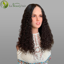 Load image into Gallery viewer, Lebeauty Hair Swiss Lace Jewish Wigs Curly Natural Brown European Hair Lace Top wigs For Women