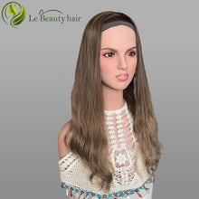Load image into Gallery viewer, Lebeauty Hair Ashy Brown With Highlights Color Wigs Band Fall Wigs European Jewish Wig Wave Kosher Wigs