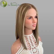 Load image into Gallery viewer, Lebeauty Hair Gorgeous Highlights Brown Bleached Konts Wigs Lace Top Wigs European Jewish Wig