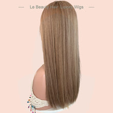 Load image into Gallery viewer, Blonde Color Swiss Lace Top Human Hair Wig Jewish Kosher Wigs