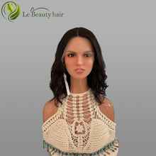 Load image into Gallery viewer, Lebeauty Hair Natural Black Color Wavy Hair Wigs Lace Top Wigs European Jewish Wig Kosher Wigs