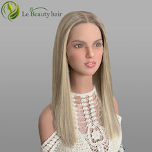 Load image into Gallery viewer, Lebeauty Hair Gorgeous Buttery Blonde With Subtle Lowlights Full Hand Tied Wigs European Lace Top Wigs Jewish Wig