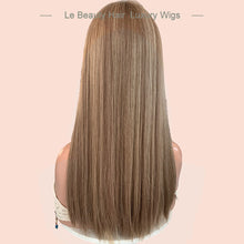 Load image into Gallery viewer, Blonde Color Swiss Lace Top Human Hair Wig Jewish Kosher Wigs