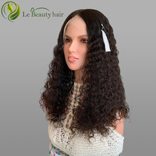 Load image into Gallery viewer, Lebeauty Hair Swiss Lace Jewish Wigs Curly Natural Brown European Hair Lace Top wigs For Women