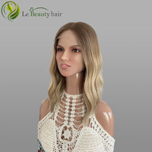 Load image into Gallery viewer, Lebeauty Hair Gorgeous Ombre Blonde Color Wigs Lace Top Wigs European One Time Wave Jewish Wig