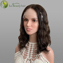 Load image into Gallery viewer, Lebeauty Hair Highlights Brown Color Wigs Lace Top Wigs European Jewish Wig Wave Kosher Wigs
