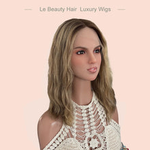 Load image into Gallery viewer, Lebeauty Hair Dark Blonde Color Wigs Lace Top Wigs European Jewish Wig Wave Kosher Wigs