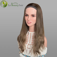 Load image into Gallery viewer, Lebeauty Hair Ashy Brown With Highlights Color Wigs Band Fall Wigs European Jewish Wig Wave Kosher Wigs