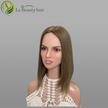 Load image into Gallery viewer, Lebeauty Hair Luxury Blonde Color Silk Top Slavic Hair Jewish Topper Straight Silk Toppers