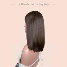 Load image into Gallery viewer, Slavic Hair Silk Top Wig Unprocessed Virgin Hair Natural Brown Color Skin Base Jewish Wig