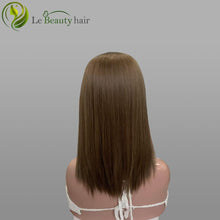 Load image into Gallery viewer, Lebeauty Hair Light Blonde Slavic Hair Wigs Hat Fall Wigs Slavic Hair Jewish Wig Wave Kosher Wigs