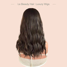 Load image into Gallery viewer, Lebeauty Hair Luxury Natural Black With Highlight Color Wigs Lace Top Wigs Europen Hair Jewish Wig Kosher Wigs