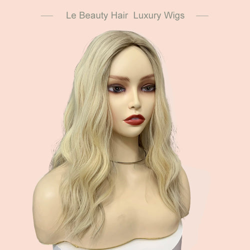 Lebeauty Hair Luxury Blonde Color Wigs Silk Top Wigs European Hair Jewish Wig Kosher Wigs