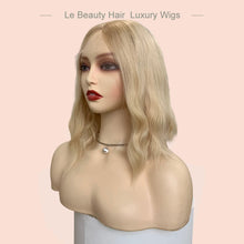 Load image into Gallery viewer, Lebeauty Hair Luxury Blonde Color With Dark Root Wigs Lace Top Wigs European Hair Jewish Wig Kosher Wigs