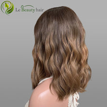 Load image into Gallery viewer, Lebeauty Hair Ombre Color Wigs Lace Top Wigs European Jewish Wig Wave Kosher Wigs