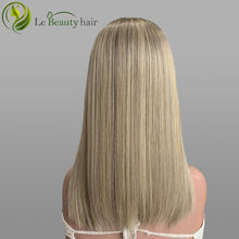 Load image into Gallery viewer, Lebeauty Hair Gorgeous Buttery Blonde With Subtle Lowlights Full Hand Tied Wigs European Lace Top Wigs Jewish Wig